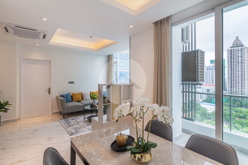 Representative comfortable furnished apartment interior