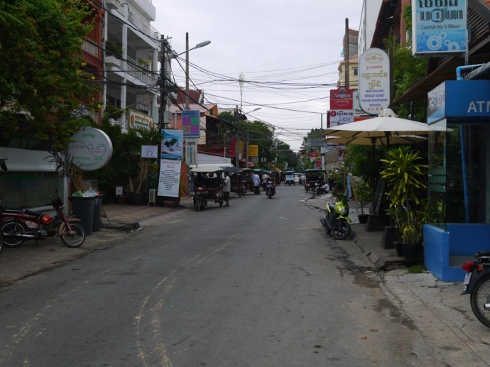 A Cambodia neighborhood street